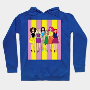 Colorful Retro Doll Hoodie